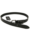 Leather Stud Plate Belt Black - DOLCE&GABBANA - BALAAN 4