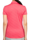 Alaya Jacquard Short Sleeve Polo Shirt Azalea - J.LINDEBERG - BALAAN 5