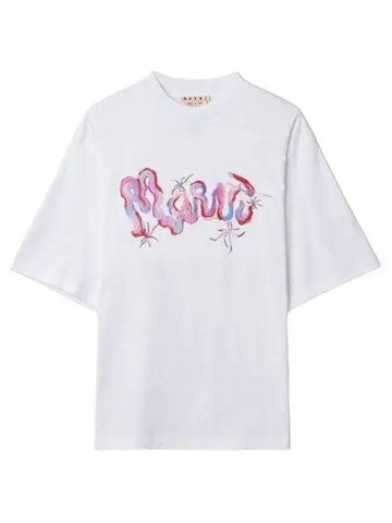 Will logo print short sleeve t shirt white - MARNI - BALAAN 1