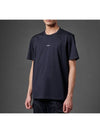 Metropolis Center Logo Short Sleeve T-Shirt Navy - CP COMPANY - BALAAN 2