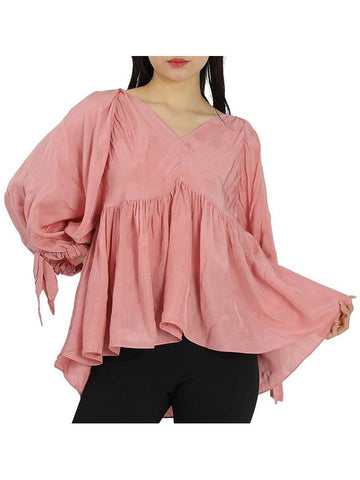 3.1 Phillip Lim Ladies Dusty Pink Empire Waisted V Neck Top, Brand Size 0 - 3.1 PHILLIP LIM - BALAAN 1