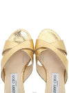 Python gold glitter wedge heel sandals shoes - JIMMY CHOO - BALAAN 9