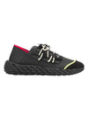 Urchin Logo Low Top Sneakers Black - GIUSEPPE ZANOTTI - BALAAN 1