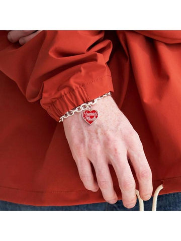 Heart Silver Red Bracelet HM27GD077 - HUMAN MADE - BALAAN 1