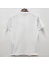 Logo Print Short Sleeve T-Shirt  White - STONE ISLAND - BALAAN 4