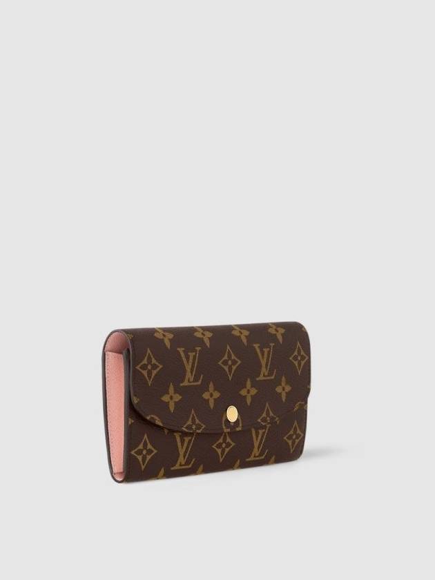 Emilie Monogram Long Wallet Rose Ballerine - LOUIS VUITTON - BALAAN 3