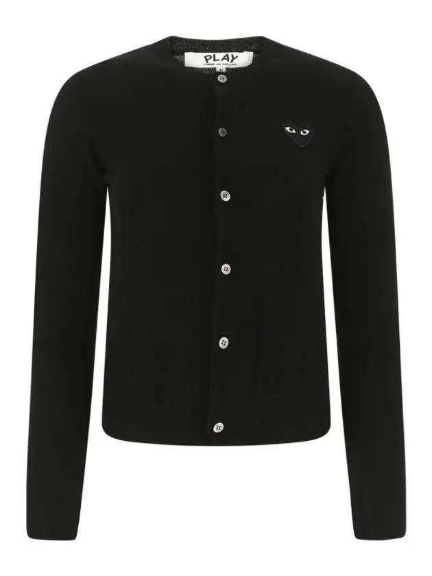 Heart Wappen Cardigan Black - COMME DES GARCONS - BALAAN.