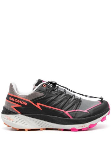 Thundercross Low Top Sneakers Plum Kitten Black Pink Glow - SALOMON - BALAAN 1