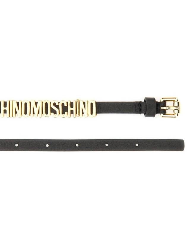 23 fw Belt WITH Logo 804580021555 B0040502525 - MOSCHINO - BALAAN 3