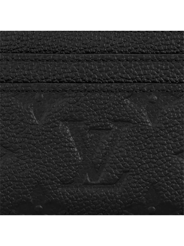 LV Charm Monogram Empreinte Leather Card Wallet Black - LOUIS VUITTON - BALAAN 7