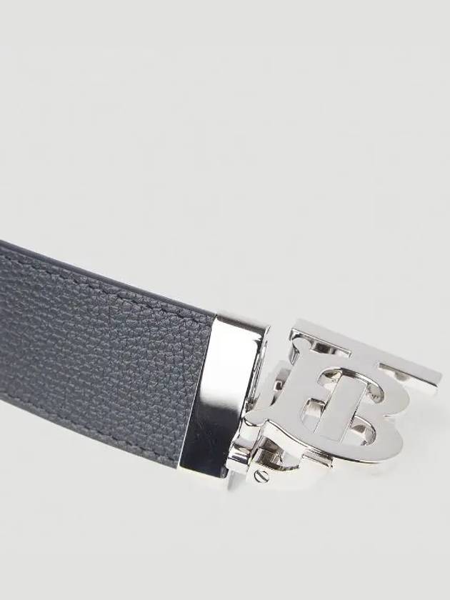 Reversible Monogram Leather Belt Black - BURBERRY - BALAAN 5