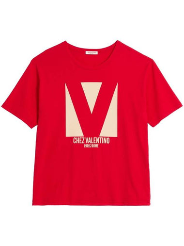 Valentino Garavani T-shirts and Polos Red - VALENTINO - BALAAN 1