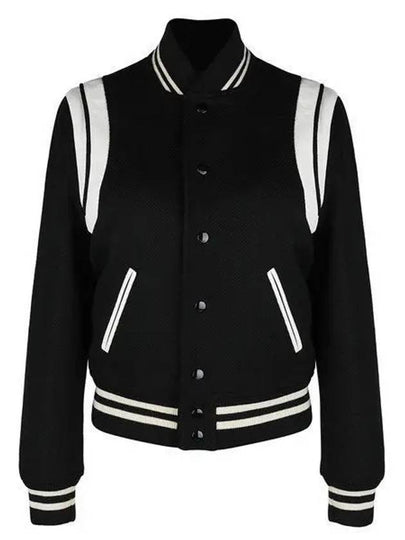 Teddy Jacket In Wool Black - SAINT LAURENT - BALAAN 2