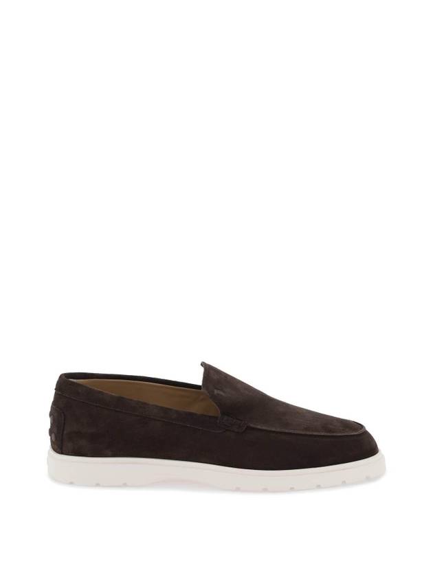 Casual Suede Slipper Loafers Brown - TOD'S - BALAAN 1