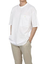 Pocket Back Logo Patch Cotton Short Sleeve T-Shirt White - TEN C - BALAAN 6