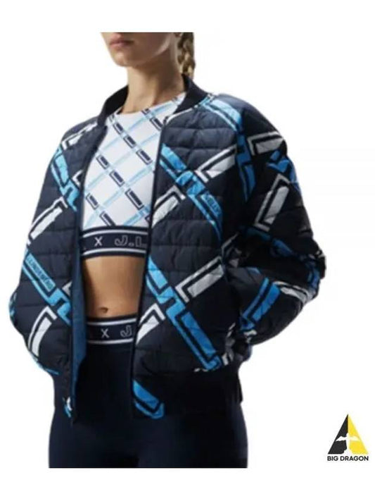 Women's Reversible Bomber Jacket Blue - J.LINDEBERG - BALAAN 2