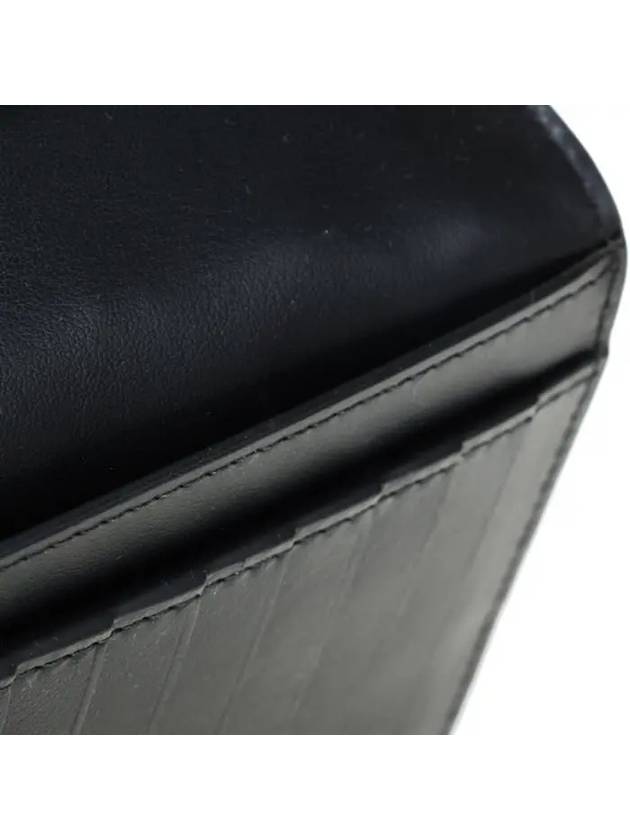 Intrecciato Leather Slim Long Wallet Black - BOTTEGA VENETA - BALAAN 9