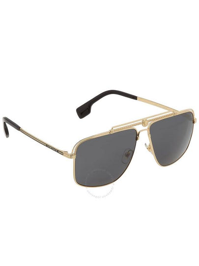 Versace Dark Grey Rectangular Men's Sunglasses VE2242 100287 61 - VERSACE - BALAAN 2