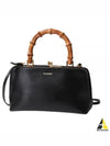 Goji Bamboo Mini Tote Bag Black - JIL SANDER - BALAAN 2