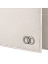 Gancini Logo Half Wallet Ivory - SALVATORE FERRAGAMO - BALAAN 3