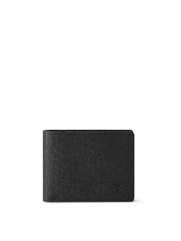 Multiple Taiga Leather Half Wallet Black - LOUIS VUITTON - BALAAN 2