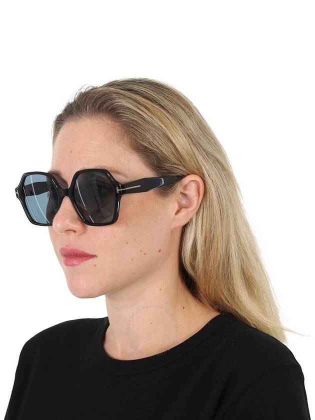 Tom Ford Romy Smoke Hexagonal Ladies Sunglasses FT1032-F 01A 56 - TOM FORD - BALAAN 2