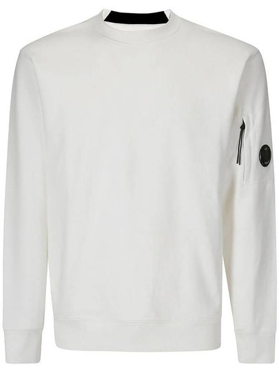 Diagonal Raised Fleece Lens Sweatshirt White - CP COMPANY - BALAAN 2