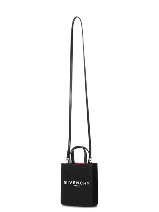 Logo Printed Vertical Mini Tote Bag Black - GIVENCHY - BALAAN 5