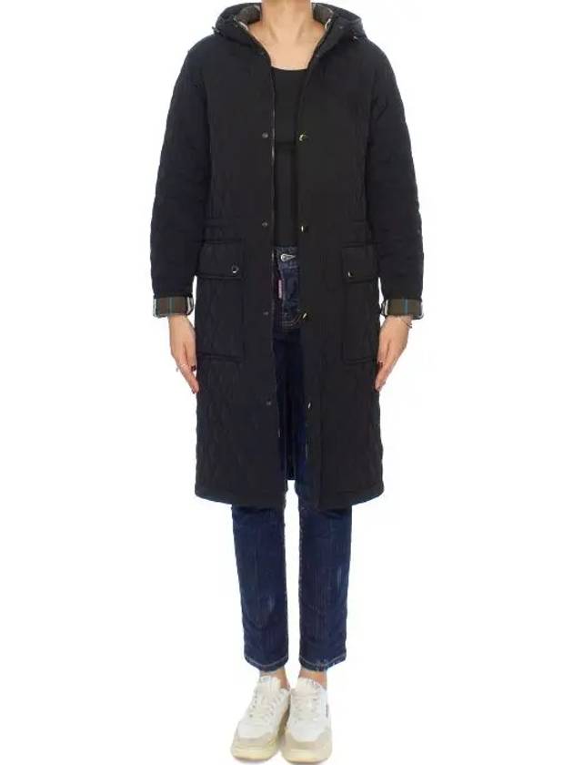 Appliquéd B Shield Quilted Parka Black - BURBERRY - BALAAN 4