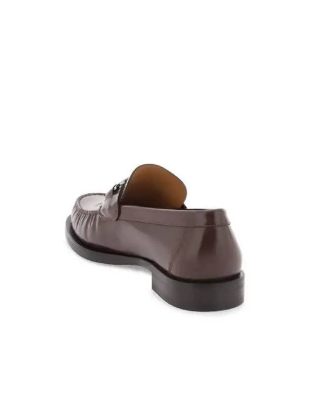 Gancini Ornament Loafer Brown - SALVATORE FERRAGAMO - BALAAN 3