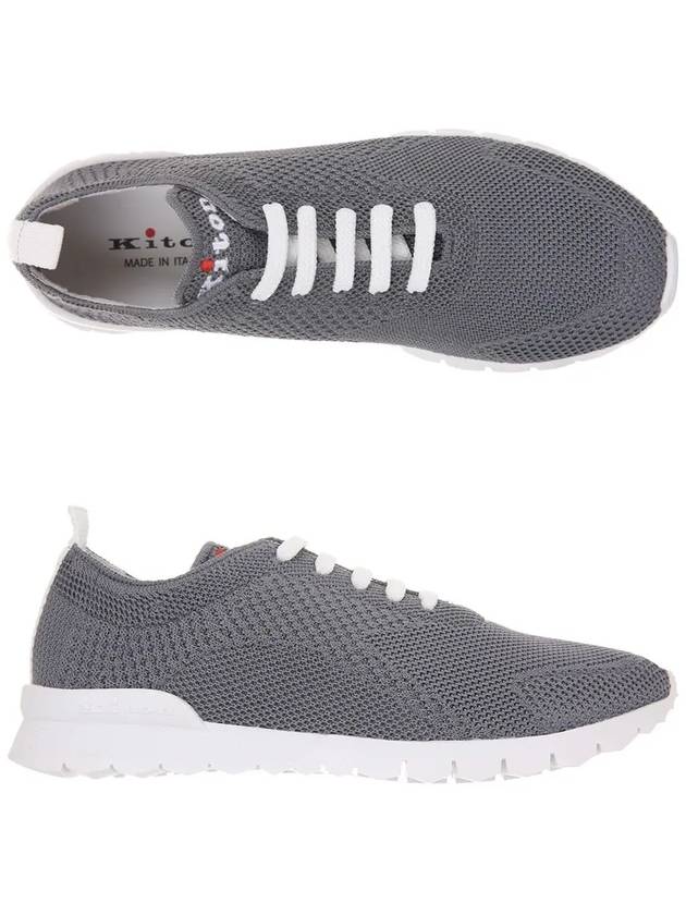 Fit Knit Low Top Sneakers Grey - KITON - BALAAN 2