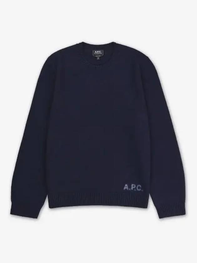 Edward Intarsia Knit Top Dark Navy - A.P.C. - BALAAN 2