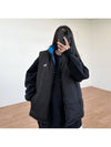 Graffiti Reversible Puffer Vest Mid Blue Black - STUSSY - BALAAN 8