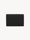 Monogram Envelope Small Half Wallet Black Gold - SAINT LAURENT - BALAAN 3