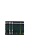 Check Cashmere Scarf Green - BURBERRY - BALAAN 1