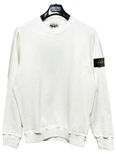 Cotton Crew Neck Sweatshirt White - STONE ISLAND - BALAAN 2