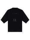 Shadow Project Graphic Interlock Mako Cotton Short Sleeve T-Shirt Black - STONE ISLAND - BALAAN 2