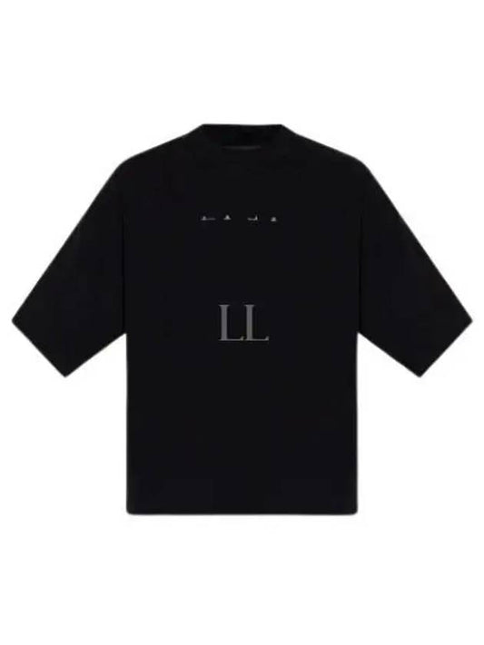 Shadow Project Graphic Interlock Mako Cotton Short Sleeve T-Shirt Black - STONE ISLAND - BALAAN 2