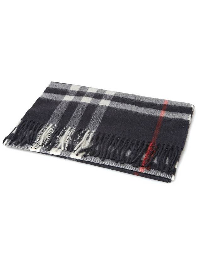 Classic Check Cashmere Scarf Grey - BURBERRY - BALAAN 3