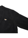 Baby Fox Patch Cosy Cardigan Black - MAISON KITSUNE - BALAAN 5