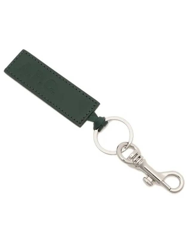 Logo Leather Key Holder Green - A.P.C. - BALAAN 2