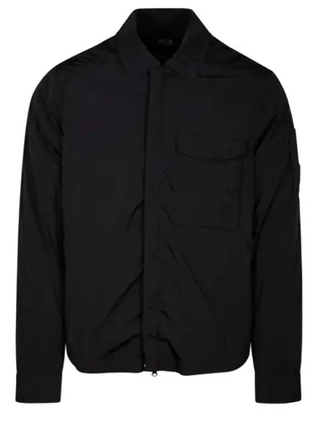 Chrome-R Pocket Over Long Sleeve Shirt Black - CP COMPANY - BALAAN 2