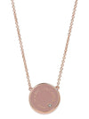 Reversible Medallion Pendant Necklace Pink - MARC JACOBS - BALAAN.