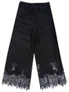 McCue Lace Silk Pants Black - ALEXANDER MCQUEEN - BALAAN 7