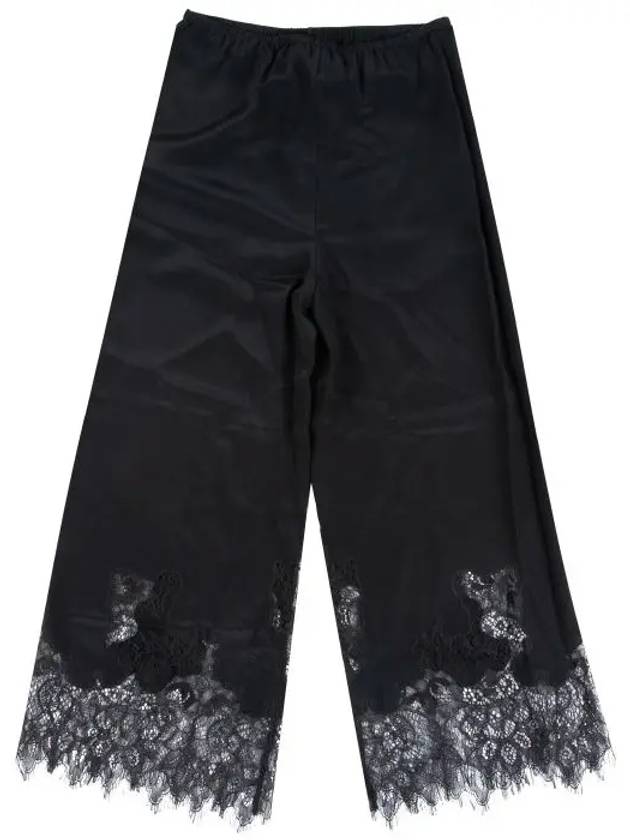 McCue Lace Silk Pants Black 435209 RJB01 1000 - ALEXANDER MCQUEEN - BALAAN 7