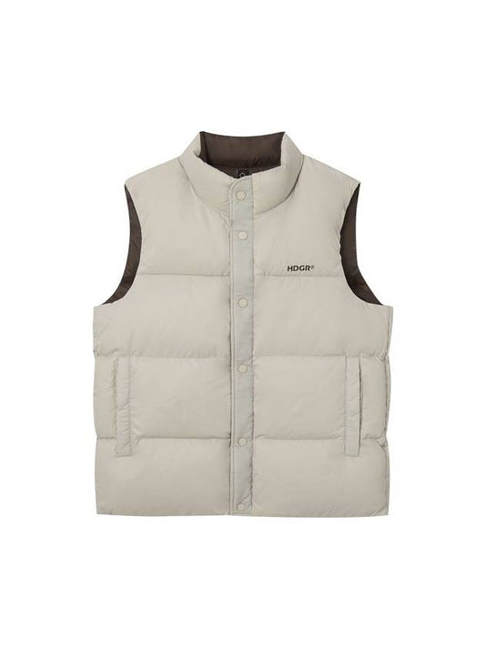 Reversible Down Vest Beige - HARDGEAR APPAREL - BALAAN 2