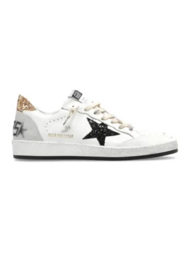 Ball Star Gold Tab Leather Low Top Sneakers White - GOLDEN GOOSE - BALAAN 2