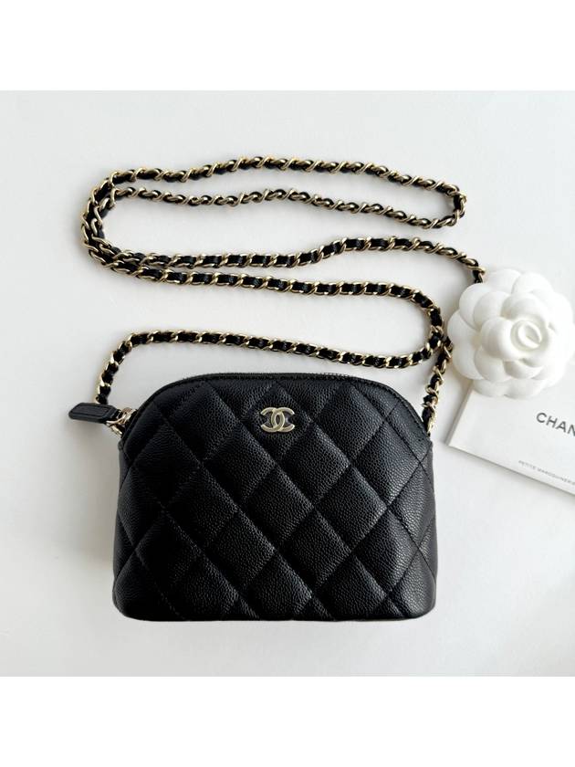 CC Logo Mini Pouch Cross Bag Black - CHANEL - BALAAN 2