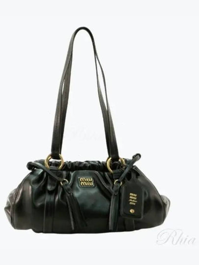 Joie Nappa Leather Tote Bag Black - MIU MIU - BALAAN 2