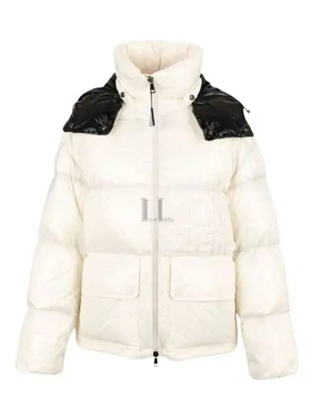 Abbaye Short Down Padding Jacket White - MONCLER - BALAAN 2